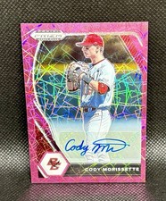 Cody Morissette Auto 2021 PANINI PRIZM DRAFT PICKS PINK LASER PRIZM AUTO ⚾️⚾️⚾️