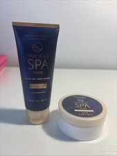 Bath Body Works True Blue Spa Hand Cream Scrub Set Paraffin Sugar Duo
