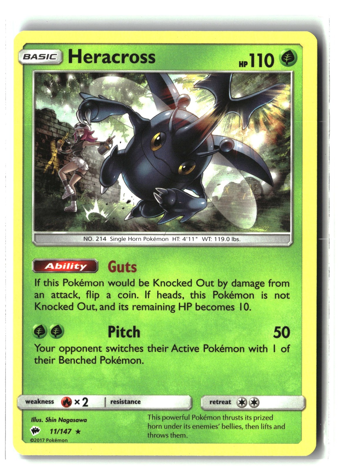 SM - Burning Shadows #11/147 Heracross