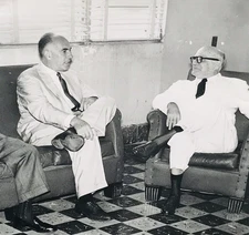 1959 Ricardo Morales Panama Chief Justice & Judge Charles Bernstein Press Photo