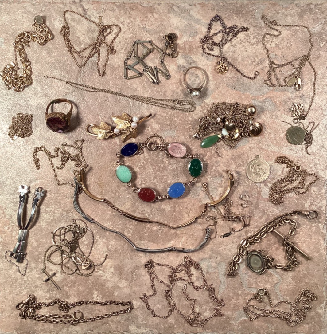 150g Gold‑Filled Jewelry Lot Scrap Recovery Wearable Estate Mix Chains Bracelets