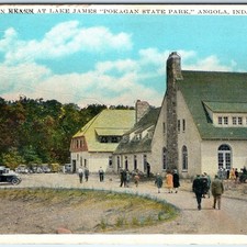 c1930s Angola IN Potawatomi Inn Lake James Pokagan State Park Rur Sta Error A325