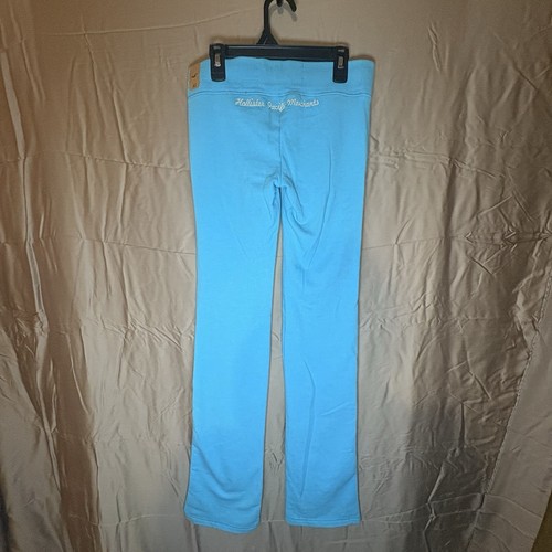 Hollister Straight Leg Aqua Blue Ladies Sweatpants Size XS Rare ~36” Inseam - Picture 5 of 16