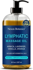 Lymphatic Drainage Massage Oil for Massage Therapy 8 fl oz - Refreshing and Rela