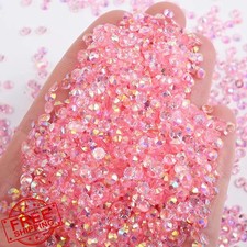 Niziky 3000pc 5mm Resin Rhinestones Light Pink AB Jelly Shoes Mugs Cups