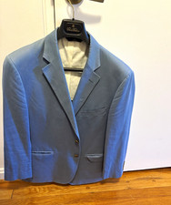 Brooks Brothers 346 Regent Fit Blue Blazer 38R Cotton Blend Lined Pockets