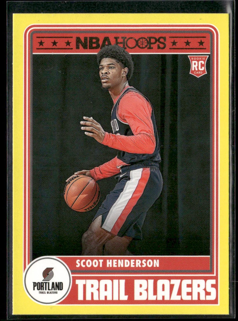 2023-24 Hoops #297 Scoot Henderson Yellow