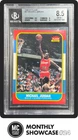MICHAEL JORDAN BGS 8.5 1986-87 FLEER BASKETBALL #57 ROOKIE CARD RC BULLS