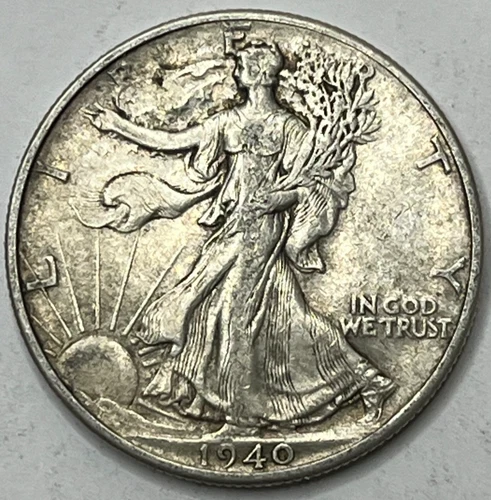 1940 XF Walking Liberty Half Dollar