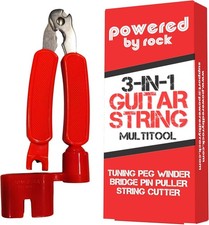 Guitar String Winder, Cutter and Bridge Pin Puller - 3-in-1 Guitar...