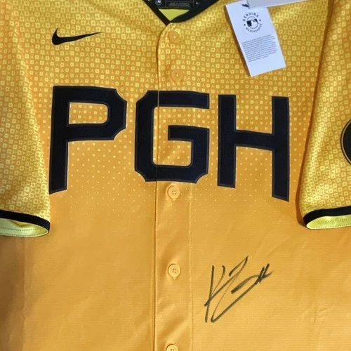 Konnor Griffin autographed Nike Pittsburgh Pirates MLB City Connect  Jersey