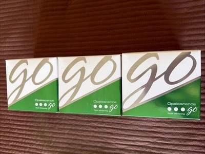 3 X Opalescence Go 15% Tooth Whitening 4 Pack Tray System Mint Flavor 10/31/26