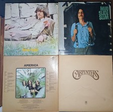 Huge Lot Of Classic Rock & Soul Records;Mud Slide Slim to Carpenters Self Titled