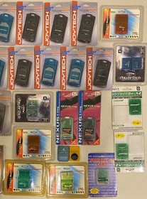 HUGE SEALED JOYTECH DREAMCAST & PLAYSTATION MEMORY CARD SHOCK PAK ACCESSORY LOT