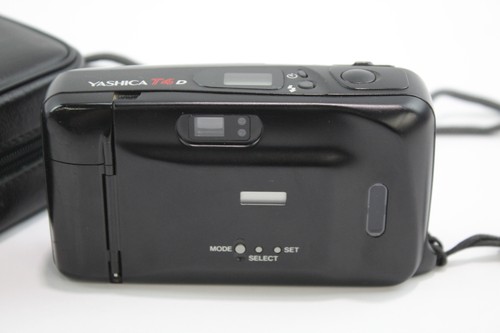 Yashica T4D Vintage Compact Film Camera Black Model w/ T* Tessar 35mm F/3.5 Lens - Picture 5 of 6