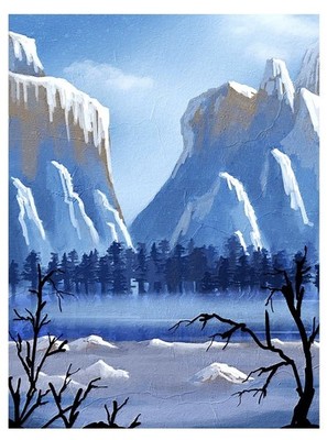 DIY Digital Painting Mountain Scene 30 X 40 Canvas Kit Brand New Sealed
