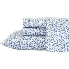 Laura Ashley Home - Queen Sheets, Soft Sateen Cotton Bedding Set - Sleek, Smooth