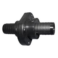 T-H Marine ILS-1200-DP Thermo-Plastic Black Double Barb Inline Scupper Valve
