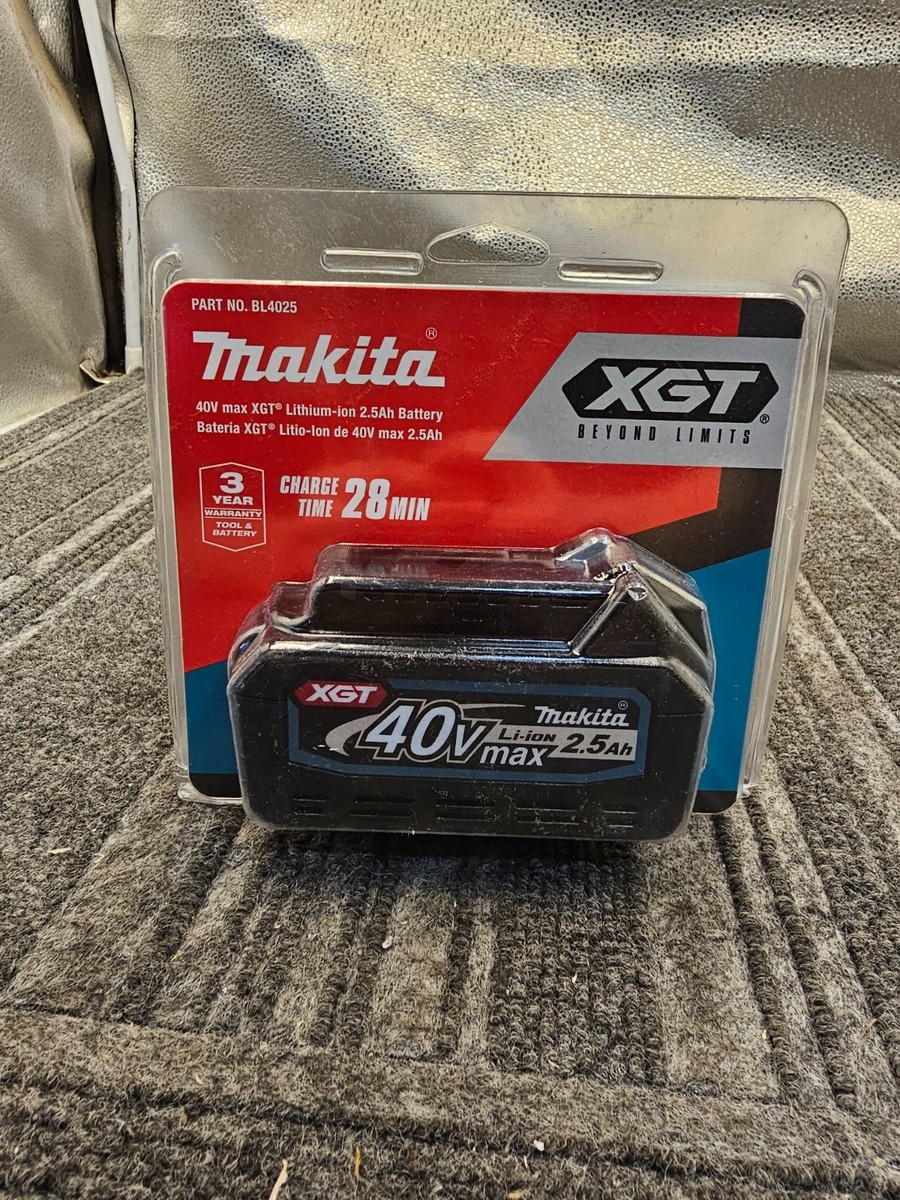 Makita BL4025 40V Max XGT 2.5Ah Lithium-Ion Battery 28-Minutes 