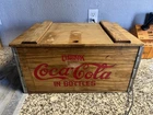 Vintage Vtg Coca Cola Wooden Lift Top Box Crate RARE