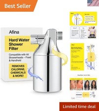 Shower Filter Hard Water Remove Chlorine Heavy Metals Hair Skin Improve Chrome