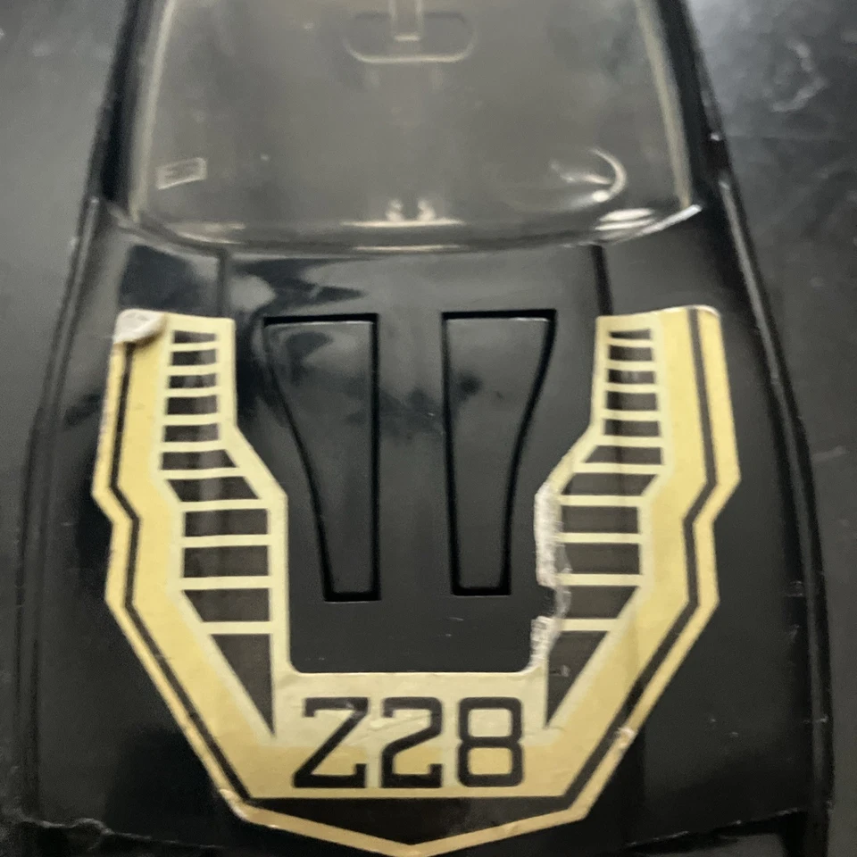 Vintage Raro Plástico Strombecker Preto Chevrolet Camaro Z-28 Fabricado Nos EUA - Imagem 2 de 4