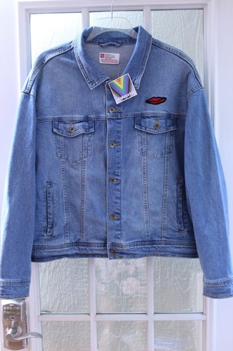 Chaqueta vaquera azul Takepride unisex adulto XXL ~NUEVA CON ETIQUETAS~ - Imagen 1 de 7