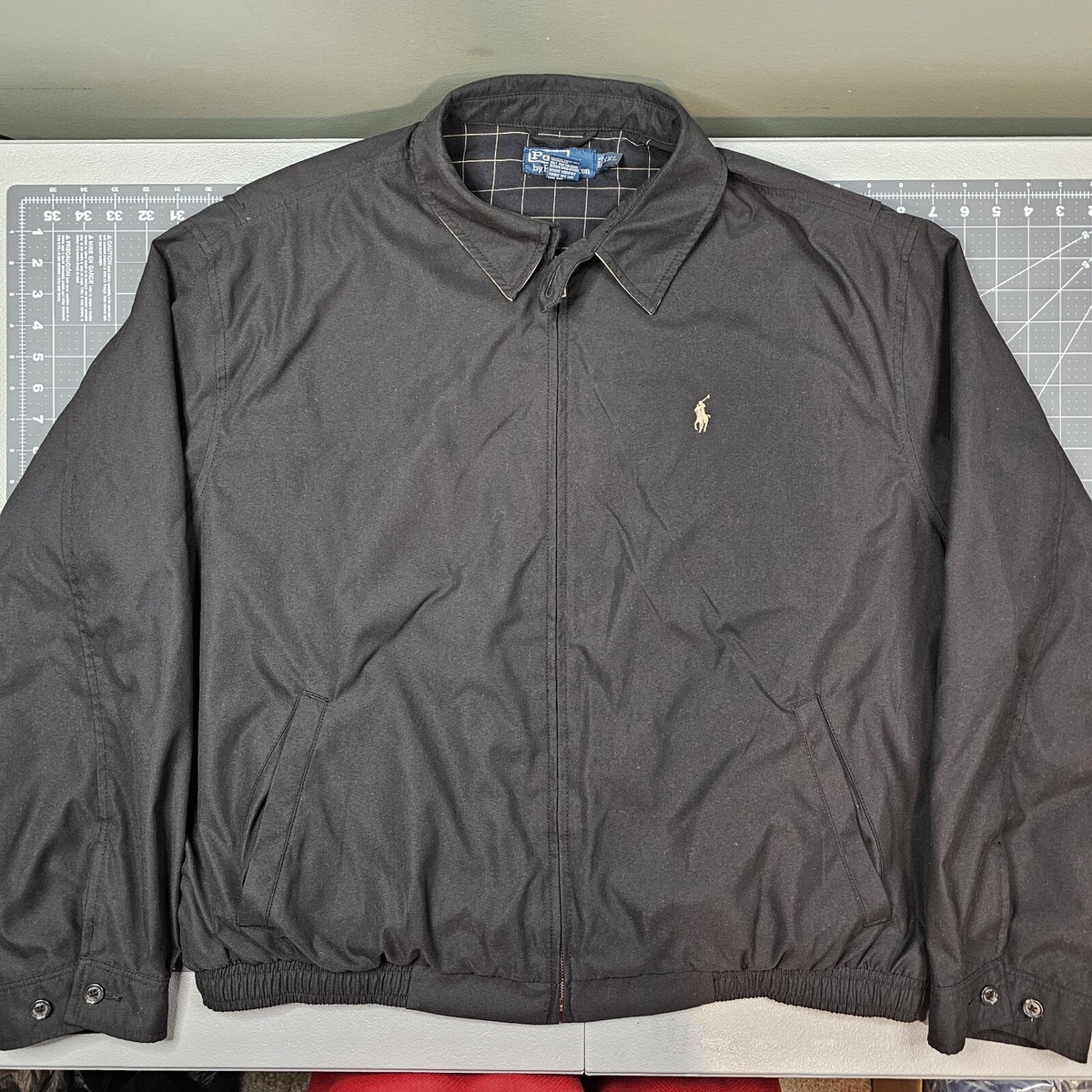 Vintage Polo Ralph Lauren Harrington Jacket Mens XXL Black 
