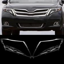 For Toyota Venza 2009-2015 Headlight Lens Glass Housing Cover+Glue 1 Pair 2PCS