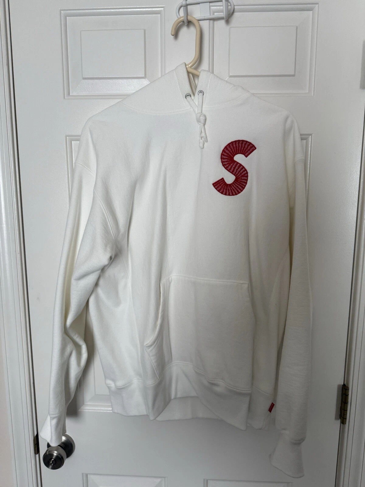 Supreme FW 20 S Logo Hoodie Box Logo   Blanc
