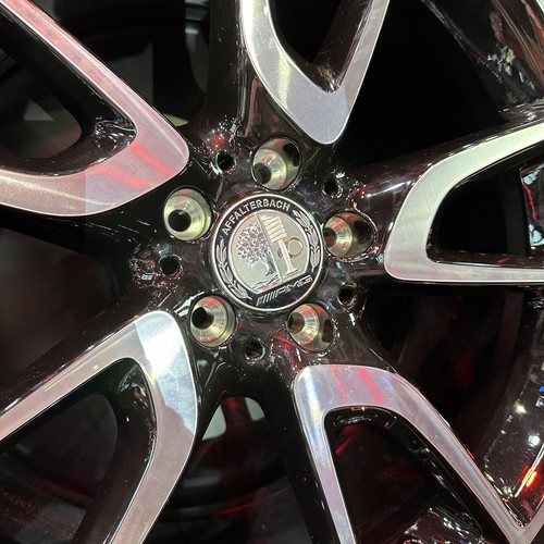 4Pcs Mercedes Benz Affalterbach AMG Emblem Heritage Wheel Center Hub Caps Set - Bild 6 von 6