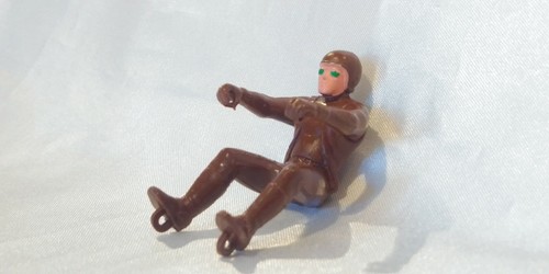 Vintage RRRUMBLER Motorcycle Rider Brownw GREEN Shades Hot Wheels Redline era - Picture 1 of 6