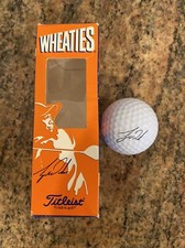 Tiger Woods-Wheaties Sleeve Titleist 1 Golf Ball Tiger's Simulated Autograph