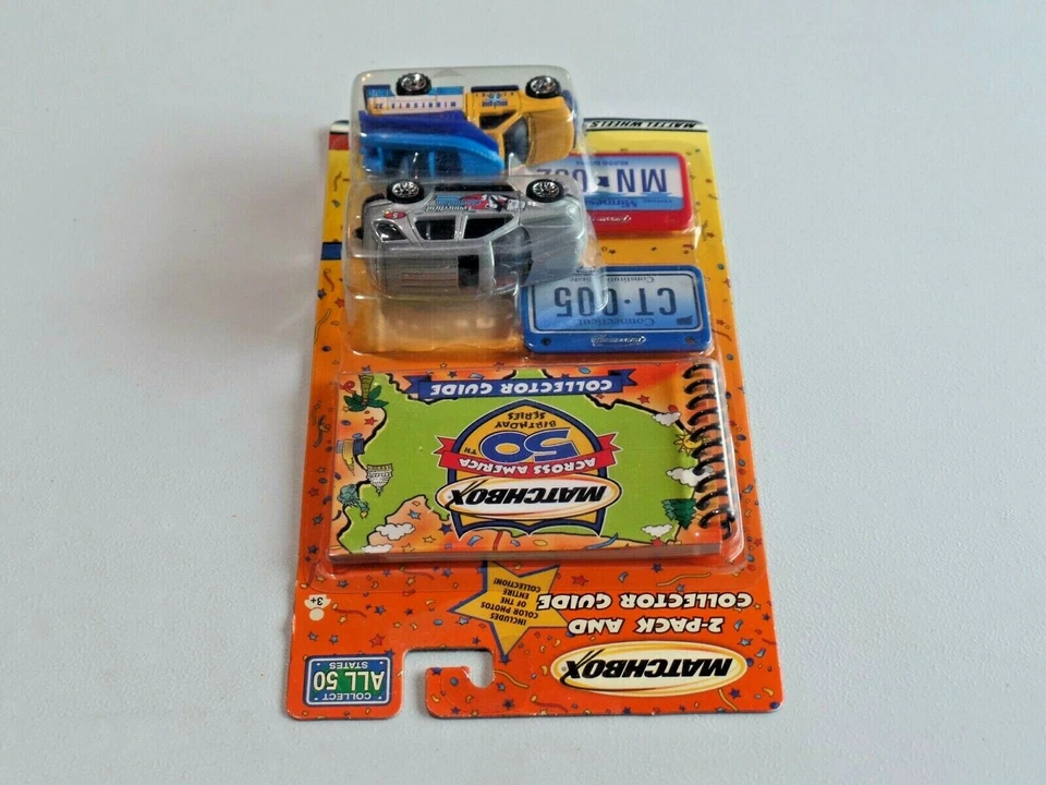Matchbox Across America Paquete de 2 y Guía de Coleccionista NUEVO Connecticut Minnesota 205 Foto 4 de 4