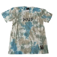 Huf Pacsun Short Sleeve T Shirt Mens Size M Multicolor Tie Dye Crew Neck Graphic
