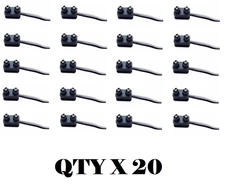 (Set/20) 2 Prong Pigtail Wire Plug Truck Trailer Side Marker Clearance Lights