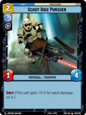 x3 Scout Bike Pursuer C Star Wars Spark of Rebellion M/NM