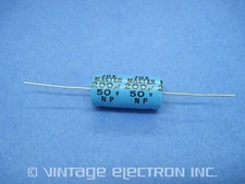 JOE MASTER Electrolytic Crossover/Audio Capacitor: 200uF 50V (Non-Polarized)