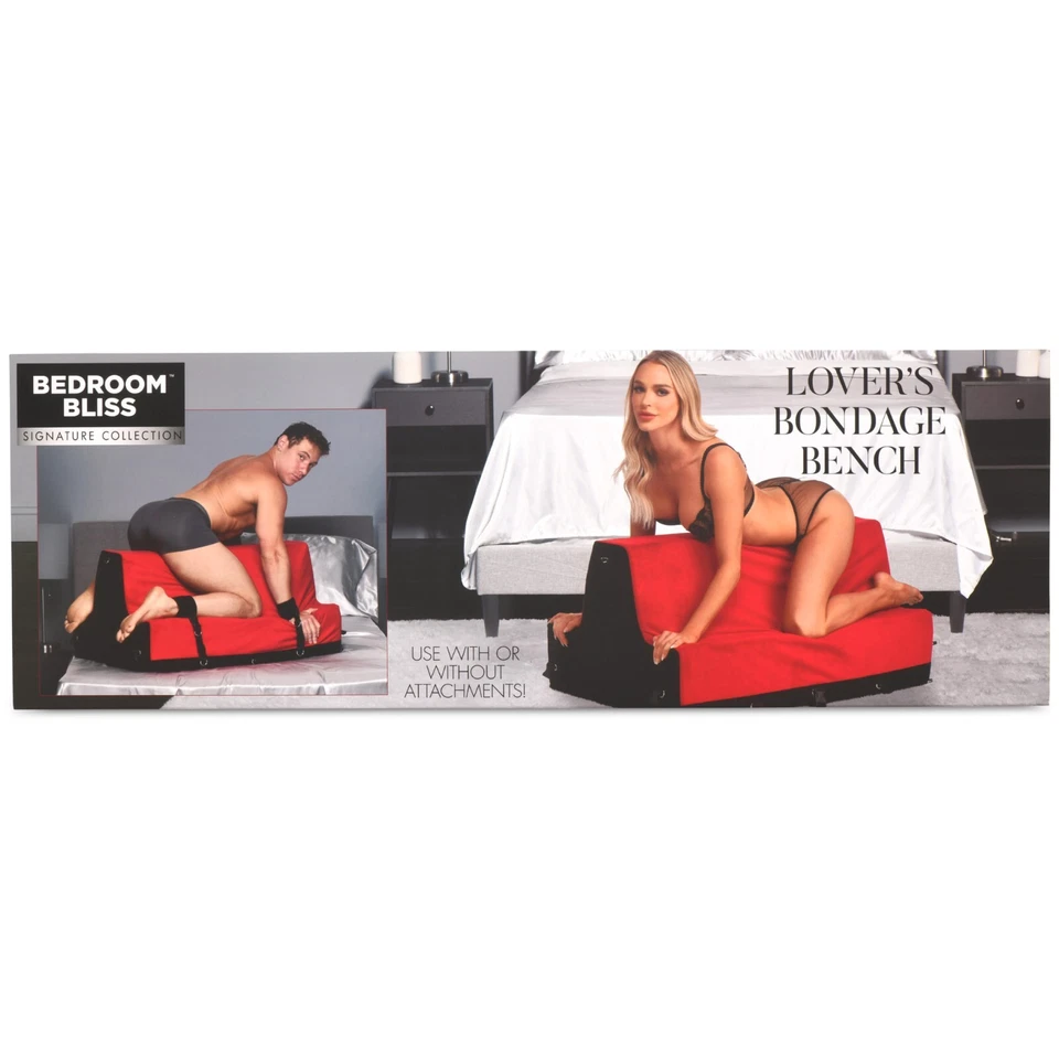 Banco de Bondage XR Brands Pleasurablemente Agradable Dormitorio Bliss Lovers, Nuevo Foto 2 de 4