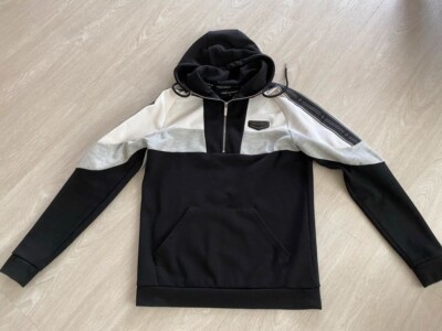 Supply & Demand Kapuzenpullover, Hoodie, Jungen, Herren, schwarz-weiß, Gr. S