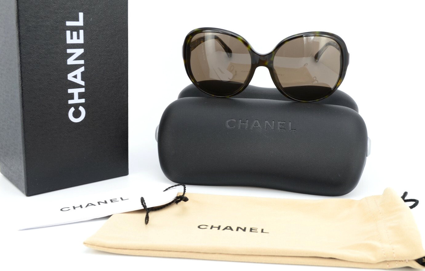 CHANEL Sonnenbrille 5196 c.714/3G 58-16 130 Черепаховый Cool Sun Fancy Grain Италия