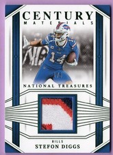 2023 PANINI NATIONAL TREASURES CENTURY MATERIALS EMERALD STEFON DIGGS 1/5 BILLS