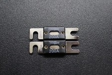 2 PACK 200 AMP ANL FUSE FUSES NICKEL PLATED INLINE WAFER CAR AUDIO STEREO ANL200