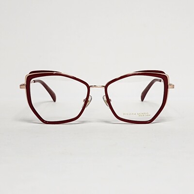 William Morris Black Label ''Jackie'' Women's Butterfly Glasses in Rose Gold / Red