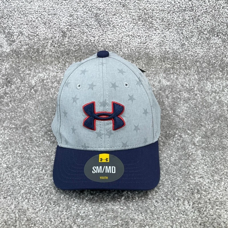 Gorra de béisbol Under Armour gris Heatgear para niños talla pequeña/mediana Foto 2 de 4