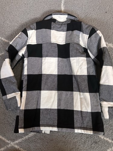 Gap Kids Black An‹' White Plaid Shaket/Jacket - Kids | Color: Black | Size: XS - Picture 4 of 4