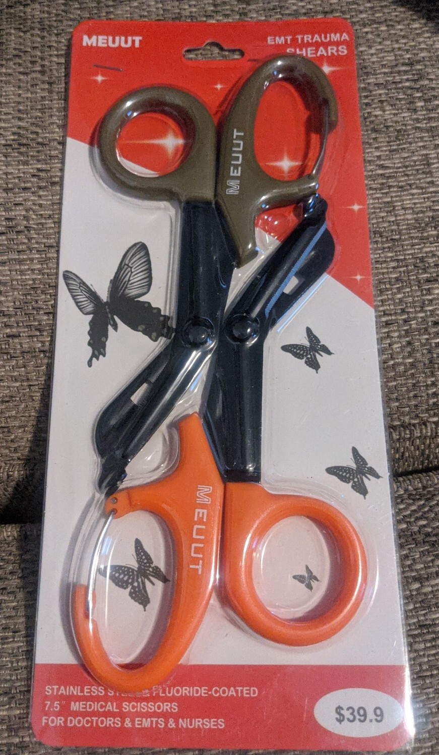 MEUUT 2 Pack EMT Trauma Shears Bandage Scissors Medical Gray NEW eBay