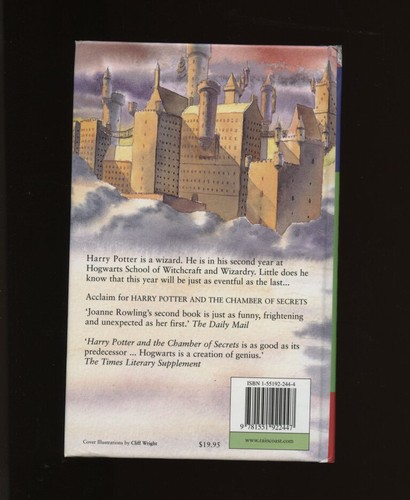 Rowling, J.K.: Harry Potter and the Chamber of Secrets HB/DJ 1st/Early Canadian - Picture 5 of 5