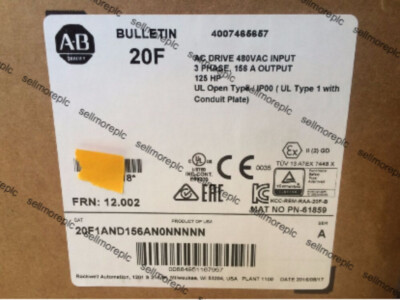 New AB PowerFlex 753 VFD Drive 20F1AND156AN0NNNNN 125HP Qty Available