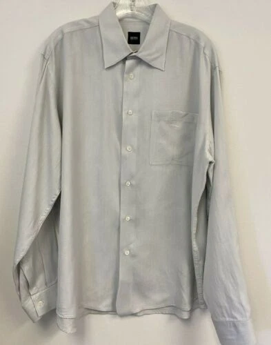 HUGO BOSS 100% Silk Dress Shirts for Men